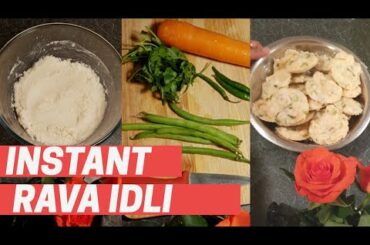 Rava idli Recipe | instant Rava Idli |  Quick and easy Indian Breakfast/snack - Healthy breakfasts