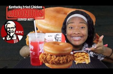 NEW! KFC Donut & Chicken Sandwich Review!