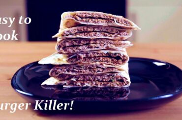 Beef Tortilla. Burger killer! Easy to make, tidy to eat. 4K