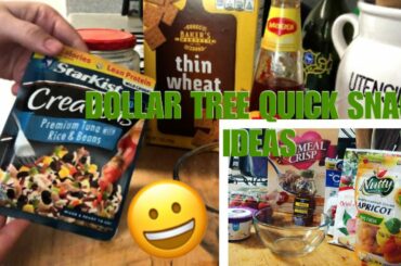 DOLLAR TREE QUICK SNACK/ MEAL IDEAS*SOME OF MY FAVES*