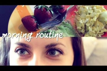 getting ready routine +  2 healthy meals