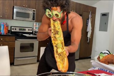 Giant Taco Sandwiches Mukbang