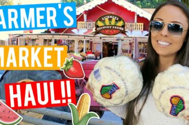 MAKING HEALTHY MEALS + FARMER'S MARKET HAUL!