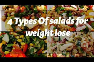 4 kind of Diet Meals | Healthy Meal Recipes for Lunch |Different Styles of Salad|
