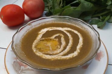 Palak Soup Recipe - पालक सूप - Cream Spinach Soup - Easy to make Healthy Spinach Soup. Palak tomato