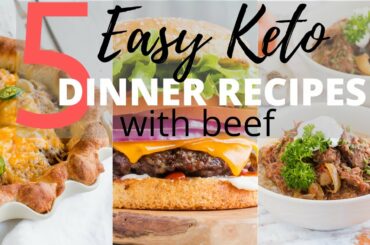 EASY KETO DINNER RECIPES USING BEEF + DINNER DONE IN 30 MINUTES!! --Keto Meal Prep Instructions!!