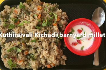 Kuthiraivali Kichadi | Kuthiraivali Recipe in Tamil | Barnyard Millet Recipe | Adhiyans Yummy corner