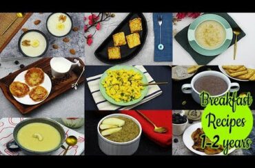 9 Breakfast Recipes For 1-2 Year Baby/Toddler | Quick & Easy Breakfast Recipes For Kids | Baby Food