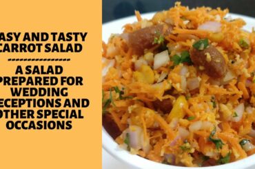 Easy and tasty carrot salad - Salad recipe