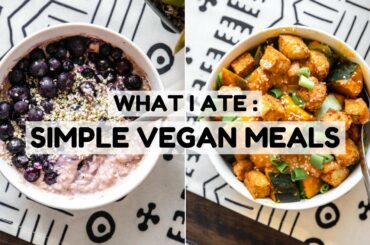 What I Eat in a Day: Simple Vegan Meals