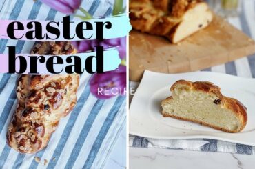 GERMAN EASTER BREAD RECIPE - Hefezopf with raisins and almonds