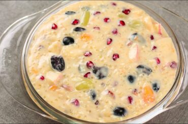 FRUIT CUSTARD RECIPE | HEALTHY DESSERT | DELICIOUS CUSTARD RECIPE | N'OVEN