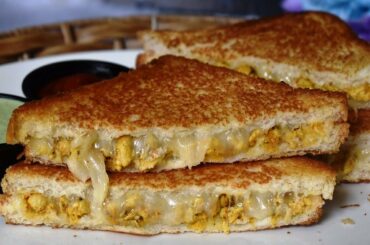 Chicken Cheese Sandwich Easy Breakfast Recipe by LIVELY COOKING