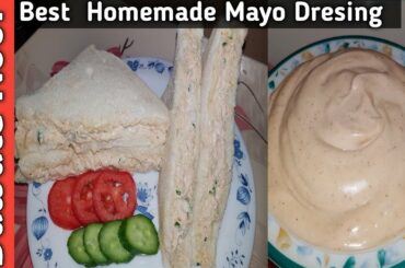 Chicken  Sandwich  with Homemade  Mayo Dressing | Chicken  Sandwiches | Homemade  Mayonnaise | Fast