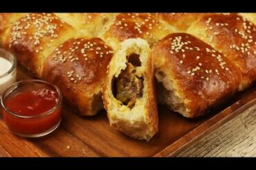 Stuffed bread with meat: a delicious recipe to feed a crowd!