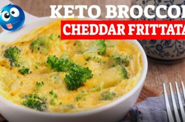 Low Carb Keto Broccoli and Cheddar Frittata for healthy recipe weight loss