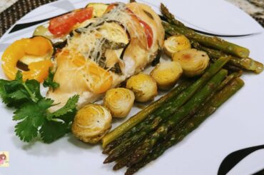 Stuffed chicken breast. Chicken breast with vegetables!