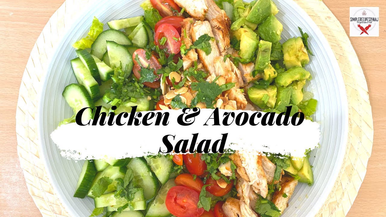 Chicken and Avocado salad | Healthy salad recipe | Chicken salad | চিকেন & এভোকাডো সালাদ Chicken and Avocado salad | Healthy salad recipe | Chicken salad | চিকেন & এভোকাডো সালাদ