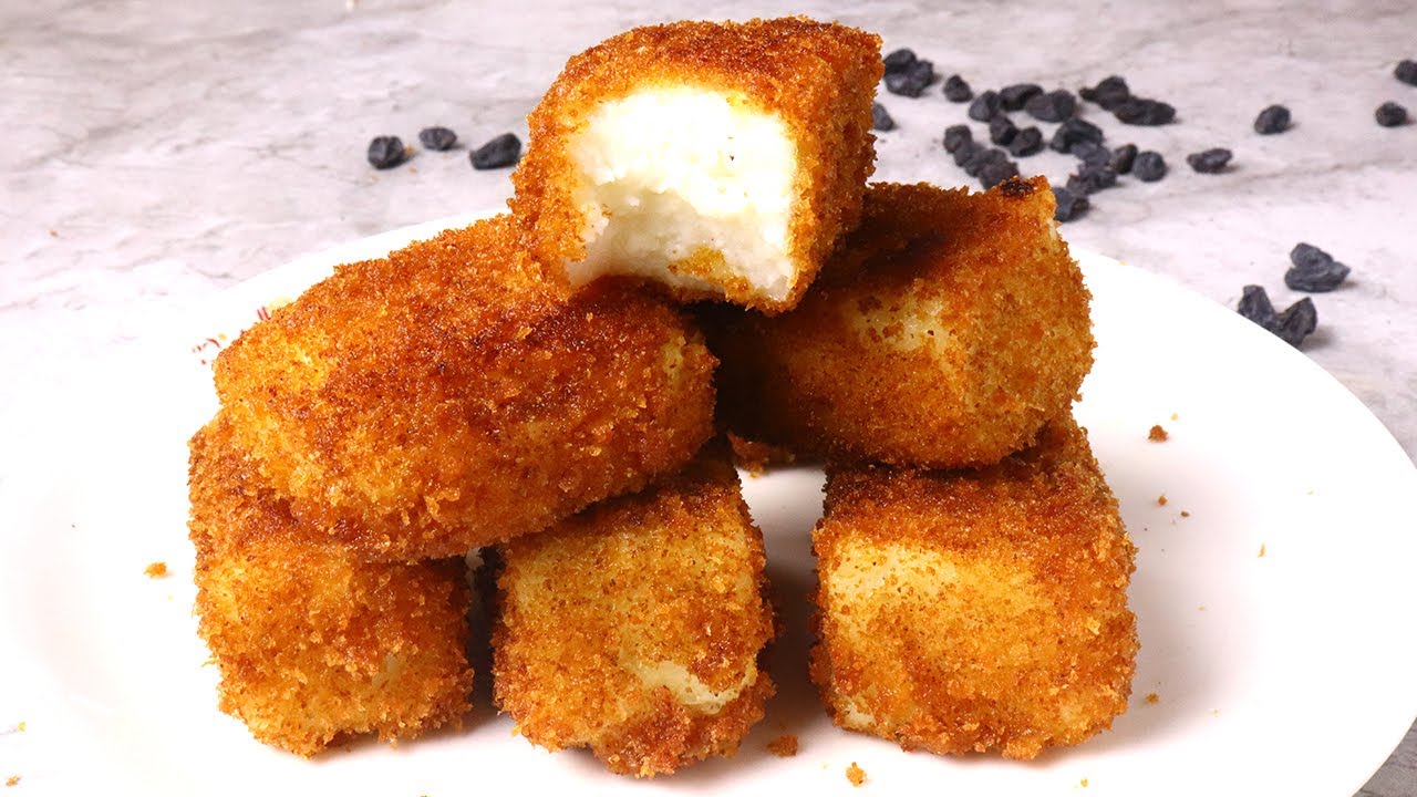 Crunchy and Crispy Sweet Fried Milk Recipe at Home | Fried Milk Recipe | Live Food Crunchy and Crispy Sweet Fried Milk Recipe at Home | Fried Milk Recipe | Live Food