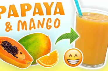 Papaya Mango Smoothie (Weight Loss Smoothie Recipe)