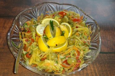 স্বাস্থ্যকর সালাদ রেসিপি||Fruit & Vege Mixed Healthy Salad||মজাদার মিট বিরিয়ানির সাথে হেলথি সালাদ||