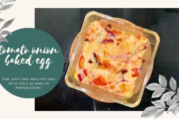 ✨breakfast baked eggs🍅🧅🥚|🧡easy and healthy recipes💪🏼✨