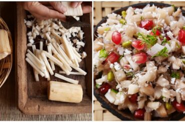 ರುಚಿಯಾದ ಬಾಳೆ ದಿಂಡಿನ ಸಲಾಡ್ | Weight loss recipe | Banana stem salad with health benifits in kannada