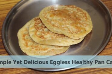 Eggless Pan Cake | Healthy Eggless Pan cake | Banana Dosa | Kids Recipe | Tawa Cake | Snack Recipe