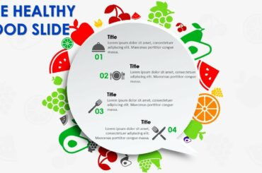 PowerPoint tutorial No. 340: How to Make a Healthy Food design slide in PowerPoint