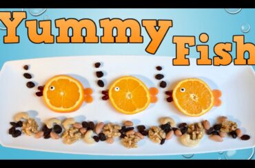 Food art ~ Fish #01.Fruit Art. Healthy snack idea for Kids. How to make a Healthy fish for kids?