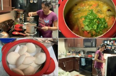 CORONAVIRUS (How are We Preparing?) | Indian Grocery Haul/Indian Dinner Routine/Quick Idli Sambar