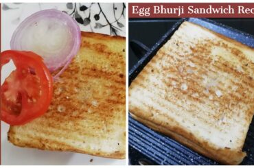 #Simple and Easy Egg Bhurji Sandwich Using Tawa in 2 minutes#Easy Snack Recipe#