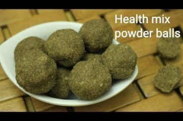 Health mix powder balls - Snacks for babies - Baby food recipe - 1+ year baby food