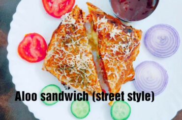 Aloo sandwich (Street style) | Potato Sandwich | Aloo Masala Sandwich