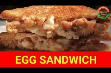 2 मिनट में बनाये स्वादिष्ट Egg SANDWICH | Dolly Roy Recipes