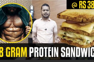 Home Made 28 Gram Protein Sandwich Quick High Protein Recipe In Hindi | Fat To Fit