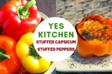Stuffed peppers/Stuffed Capsicum/Simple Dinner recipes