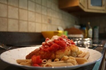 Frugal Healthy Recipes: Panko Crusted Chicken Parmesan