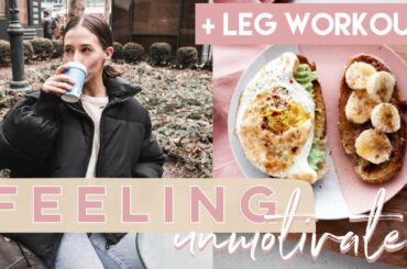 Feeling UNMOTIVATED| Functional Workout +  Healthy Chicken Cesar Salad