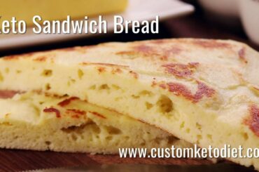 Keto sandwich bread for a healthy diet