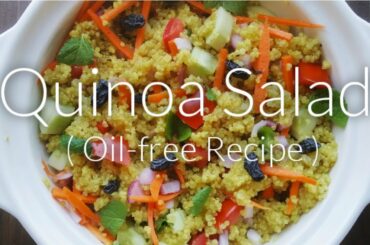 Quinoa Salad For Weight Loss Lunch/Dinner | Healthy, Oil-Free Salad Recipe