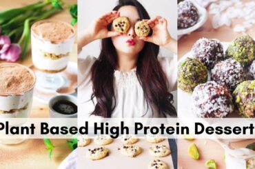 PLANT BASED HIGH PROTEIN DESSERT RECIPES ≫ Easy vegan sweet snack ideas for your healthy lifestyle