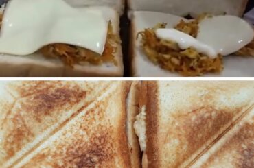 CHICKEN SANDWICH in Sandwich Maker Recipe Urdu/Hindi/English