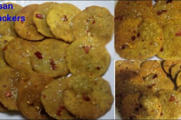 Crackers Recipe | Besan Crackers | Healthy Food Kitchen