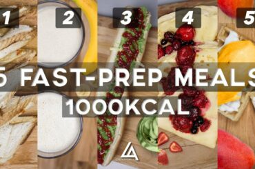 5 RECIPES for 1000 CALORIES in LESS than 10 minutes !