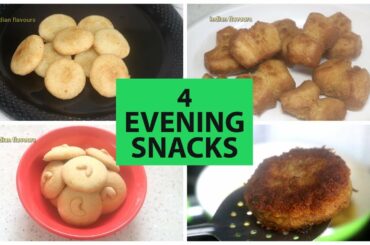 ஸ்கூல் விட்டு களைச்சு போய் வர்ற குழந்தைகளுக்கு தினமும் ஒண்ணு  செஞ்சு குடுங்க ... / 4 easy snacks