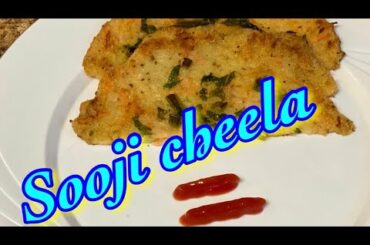 Sooji cheela-breakfast-evening snacks-kids lunch box-suji snacks