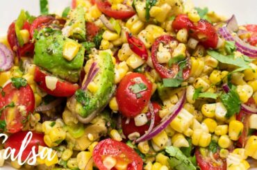 Healthy Corn and Avocado Salsa