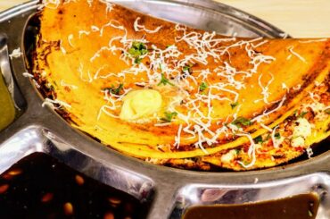 2 min Instant Besan Dosa Recipe | Crispy & Quick Besan Dosa Recipe | Chaat Recipe