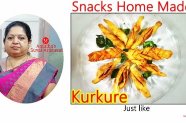 Snacks recipes l How to make evening snacks in Tamil l healthy homemade kurkure